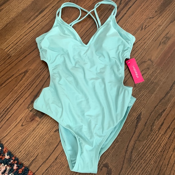 Xhilaration Other - NWT One Piece v-Neck Strappy Open Back Bathing Suit